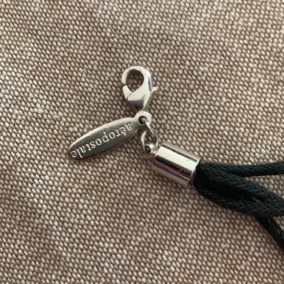 Aeropostale multi strand "K" Charm Bracelet black cord - perfect add to a bundle - Picture 4 of 7